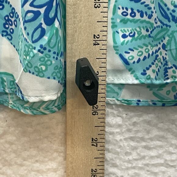 Lilly Pulitzer Target Shirt Womens Blue Sea Life Beach Shells Starfish Halter - Picture 8 of 9